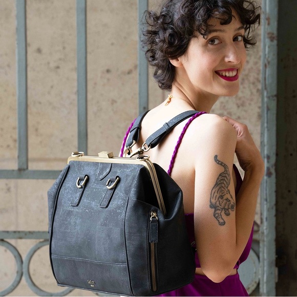 Laflore Paris doquintin bag with bamboo handles - Picture 5 of 15